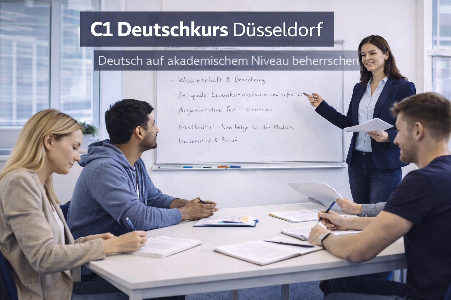 C1 Deutschkurs Düsseldorf – Deutsch auf akademischem Niveau beherrschen